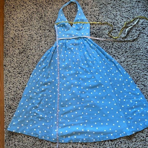 🔥SOLD🔥Candi Jones Vintage Retro Polka Dotted Halter Dress - Picture 8 of 8